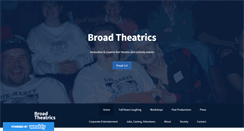Desktop Screenshot of broadtheatrics.com