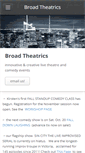 Mobile Screenshot of broadtheatrics.com